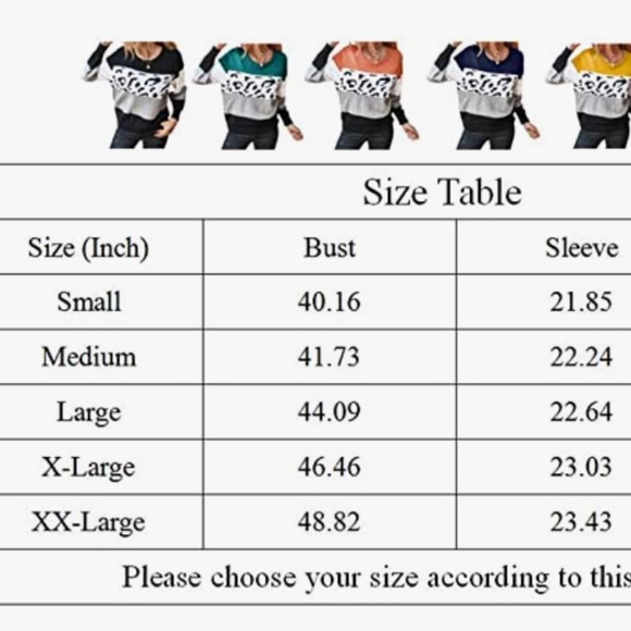 OnlyPuff Women Knitted Sweater Striped Long-Sleeve Leopard Pullover Top - Picture 9 of 10